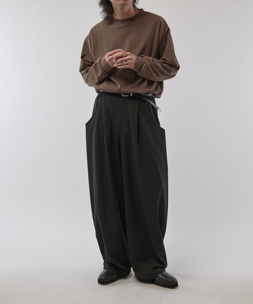 Lui's（ルイス）の「ファインTRイージーカーブパンツ（スラックス・メンズ・ブラック系その他/グレー/ブラック・S/M）」の13枚目の写真