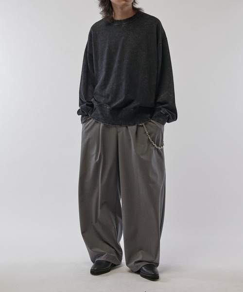 Lui's（ルイス）の「ファインTRイージーカーブパンツ（スラックス・メンズ・ブラック系その他/グレー/ブラック・S/M）」の8枚目の写真