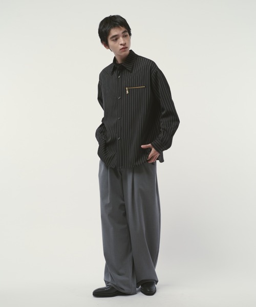 Lui's（ルイス）の「ファインTRイージーカーブパンツ（スラックス・メンズ・ブラック系その他/グレー/ブラック・S/M）」の15枚目の写真