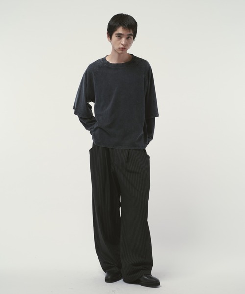 Lui's（ルイス）の「ファインTRイージーカーブパンツ（スラックス・メンズ・ブラック系その他/グレー/ブラック・S/M）」の20枚目の写真