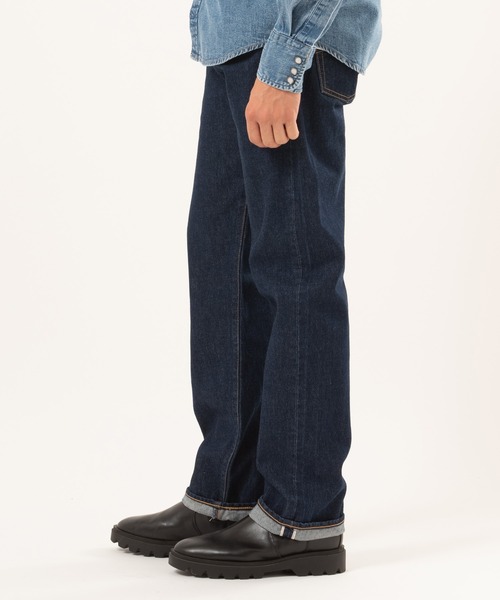 【097】00sUSA製リーバイス501インディゴデニムW30濃紺ヒゲアタリ Levi\u0027s リーバイス US501-00 復刻 501 USモデル 赤耳 セルビッジ デニム パンツ インディゴブルー系 W29 L32中古