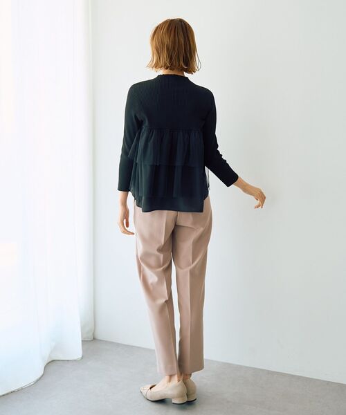 YECCA VECCA（イェッカヴェッカ）の「スタイルアップテーパードパンツ（その他パンツ・レディース・ピンクベージュ/グレー/ネイビー・S/M）」の18枚目の写真