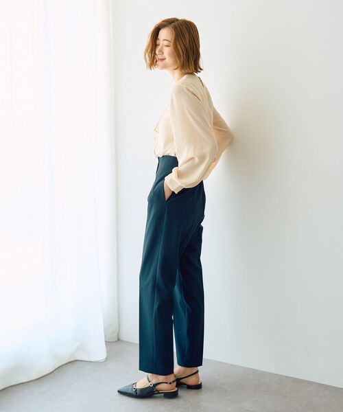 YECCA VECCA（イェッカヴェッカ）の「スタイルアップテーパードパンツ（その他パンツ・レディース・ピンクベージュ/グレー/ネイビー・S/M）」の20枚目の写真