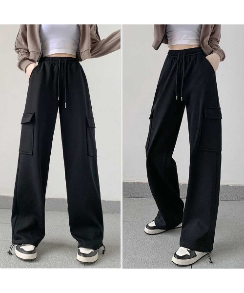 セール】スウェットパンツ レディース ワイドパンツ ジョガー