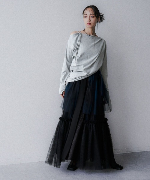 HARE チュールベルトスカート セール】チュールレースベルトスカート(HARE)（スカート）｜HARE