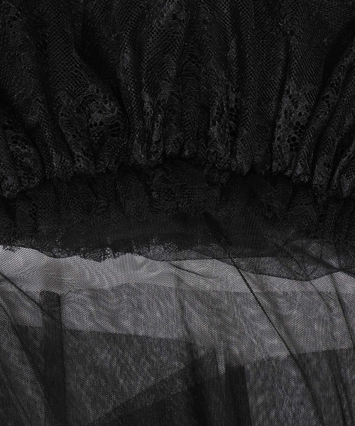 HARE（ハレ）の「チュールレースベルトスカート(HARE)（スカート・レディース・レッド/ブラック/ブルーグリーン・FREE）」の4枚目の写真