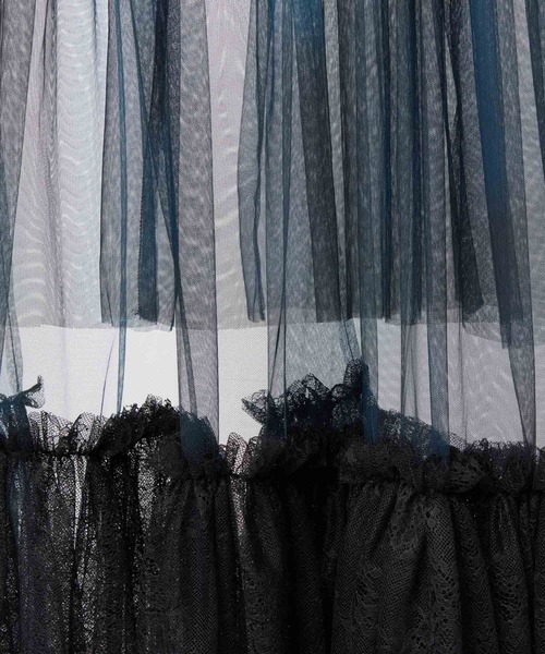 HARE（ハレ）の「チュールレースベルトスカート(HARE)（スカート・レディース・レッド/ブラック/ブルーグリーン・FREE）」の7枚目の写真