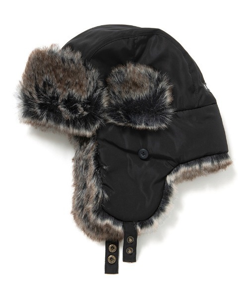 430（フォーサーティ）の「mko13030-PT AVIATOR CAP アヴィエイターキャップ(25-159)（キャップ・メンズ・ベージュ/ブラック・FREE）」の5枚目の写真