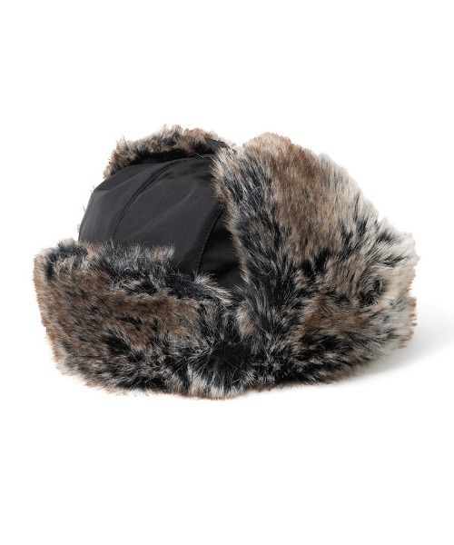 430（フォーサーティ）の「mko13030-PT AVIATOR CAP アヴィエイターキャップ(25-159)（キャップ・メンズ・ベージュ/ブラック・FREE）」の6枚目の写真