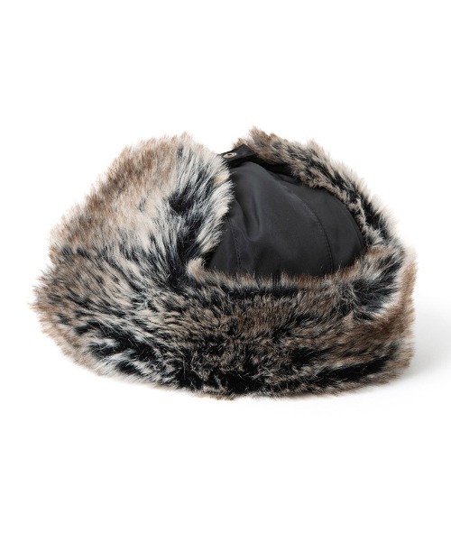 430（フォーサーティ）の「mko13030-PT AVIATOR CAP アヴィエイターキャップ(25-159)（キャップ・メンズ・ベージュ/ブラック・FREE）」の7枚目の写真