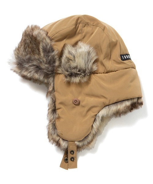 430（フォーサーティ）の「mko13030-PT AVIATOR CAP アヴィエイターキャップ(25-159)（キャップ・メンズ・ベージュ/ブラック・FREE）」の9枚目の写真