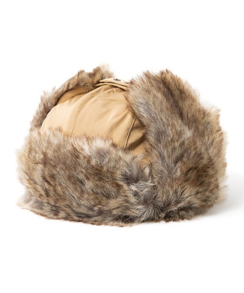 430（フォーサーティ）の「mko13030-PT AVIATOR CAP アヴィエイターキャップ(25-159)（キャップ・メンズ・ベージュ/ブラック・FREE）」の10枚目の写真