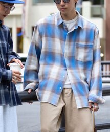 CIAOPANIC TYPY | 【ユニセックス】カラミオリオンブレチェックシャツ(シャツ/ブラウス)