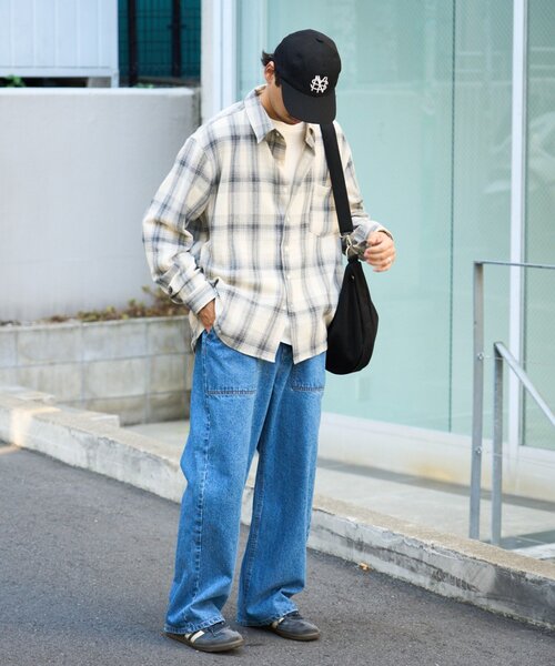 CIAOPANIC TYPY(チャオパニックティピー)の「【ユニセックス】カラミオリオンブレチェックシャツ(シャツ/ブラウス・メンズ・ブルー/ホワイト/ネイビー・MEDIUM/LARGE)」の7枚目の写真