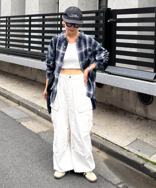 CIAOPANIC TYPY(チャオパニックティピー)の「【ユニセックス】カラミオリオンブレチェックシャツ(シャツ/ブラウス・メンズ・ブルー/ホワイト/ネイビー・MEDIUM/LARGE)」の12枚目の写真