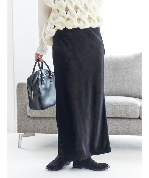 Ungrid フィットベロアスカート Ungrid スカート フィットベロアスカート : ZOZOTOWN Yahoo!店