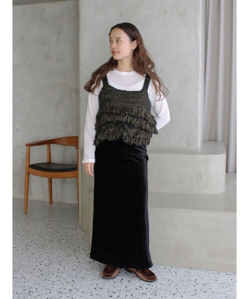 フィットベロアスカート（スカート）｜Ungrid（アングリッド）の