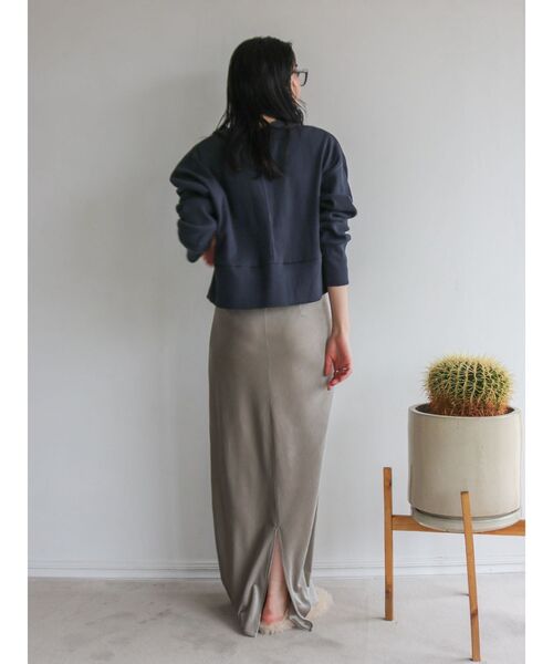 ungrid フィットベロアスカート ミディアムグレー S マーメイドスカート ungrid フィットベロアスカート ミディアムグレー S マーメイド