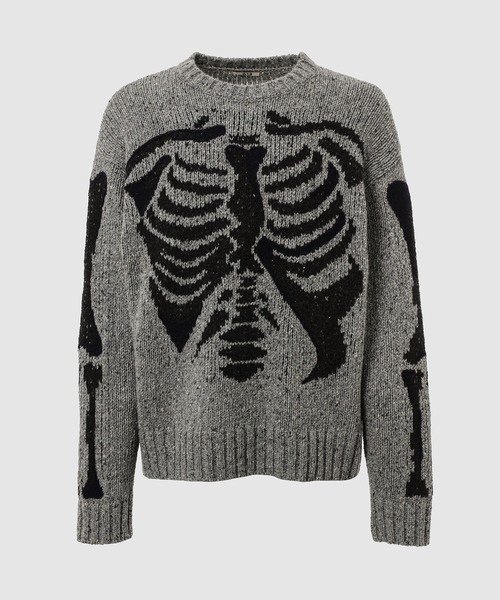 KHOKI（コッキ）の「Needle punched knit（ニット/セーター・メンズ・グレー/ブラック/ブラウン・2）」の3枚目の写真