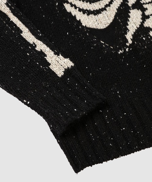 KHOKI（コッキ）の「Needle punched knit（ニット/セーター・メンズ・グレー/ブラック/ブラウン・2）」の7枚目の写真