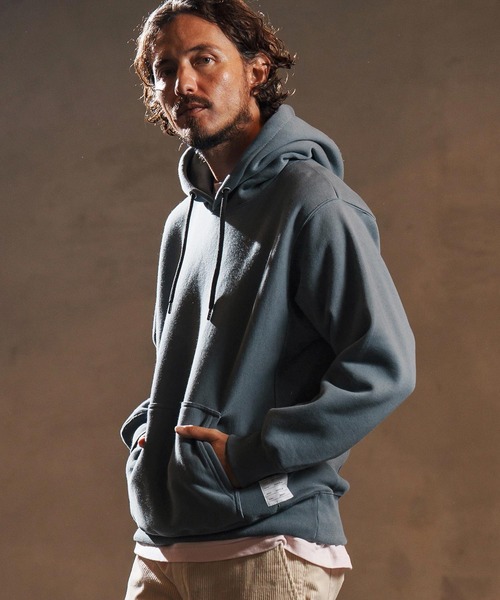wjk reluxe(ダブルジェーケーリラックス)の「mpa3879-dense knit sweat parka パーカー(WR25W-23)(パーカー・メンズ・ブルー系その他/ブラック/トップグレー・XL/L/M/S)」の4枚目の写真