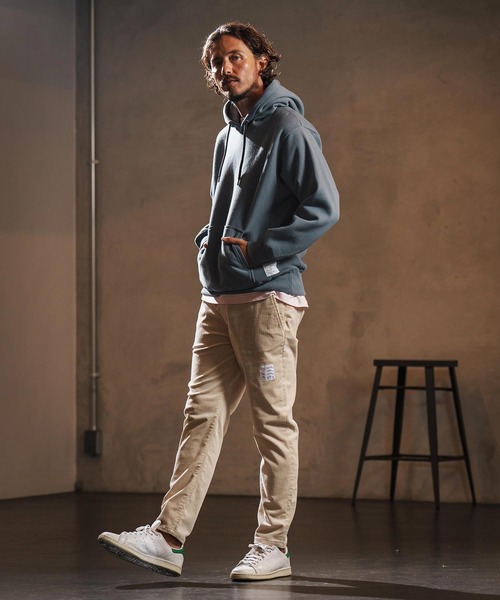 wjk reluxe(ダブルジェーケーリラックス)の「mpa3879-dense knit sweat parka パーカー(WR25W-23)(パーカー・メンズ・ブルー系その他/ブラック/トップグレー・XL/L/M/S)」の7枚目の写真