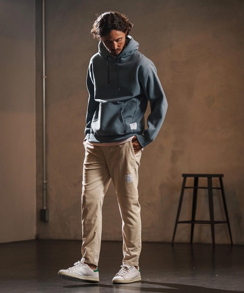 wjk reluxe(ダブルジェーケーリラックス)の「mpa3879-dense knit sweat parka パーカー(WR25W-23)(パーカー・メンズ・ブルー系その他/ブラック/トップグレー・XL/L/M/S)」の8枚目の写真