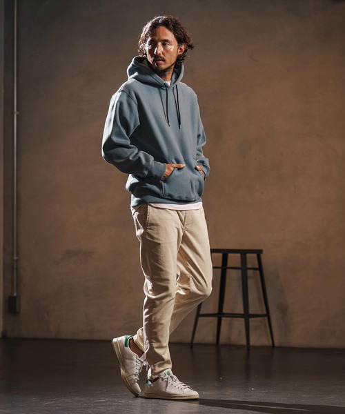 wjk reluxe(ダブルジェーケーリラックス)の「mpa3879-dense knit sweat parka パーカー(WR25W-23)(パーカー・メンズ・ブルー系その他/ブラック/トップグレー・XL/L/M/S)」の9枚目の写真