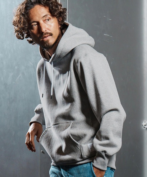 wjk reluxe(ダブルジェーケーリラックス)の「mpa3879-dense knit sweat parka パーカー(WR25W-23)(パーカー・メンズ・ブルー系その他/ブラック/トップグレー・XL/L/M/S)」の10枚目の写真