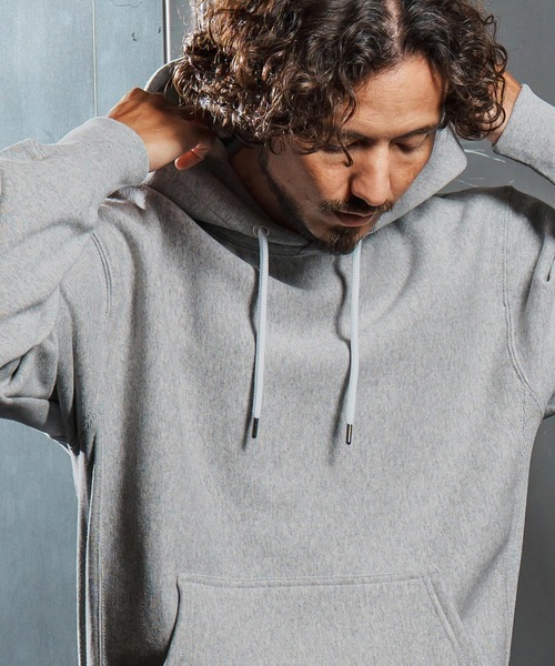 wjk reluxe(ダブルジェーケーリラックス)の「mpa3879-dense knit sweat parka パーカー(WR25W-23)(パーカー・メンズ・ブルー系その他/ブラック/トップグレー・XL/L/M/S)」の11枚目の写真