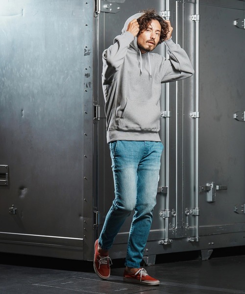 wjk reluxe(ダブルジェーケーリラックス)の「mpa3879-dense knit sweat parka パーカー(WR25W-23)(パーカー・メンズ・ブルー系その他/ブラック/トップグレー・XL/L/M/S)」の13枚目の写真