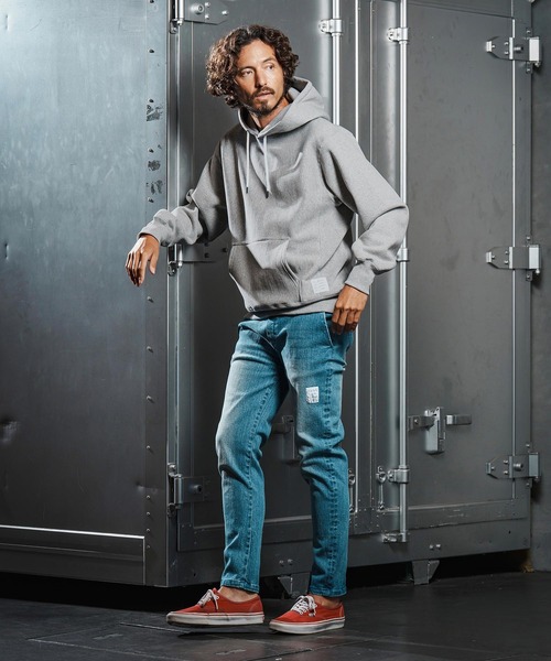 wjk reluxe(ダブルジェーケーリラックス)の「mpa3879-dense knit sweat parka パーカー(WR25W-23)(パーカー・メンズ・ブルー系その他/ブラック/トップグレー・XL/L/M/S)」の15枚目の写真