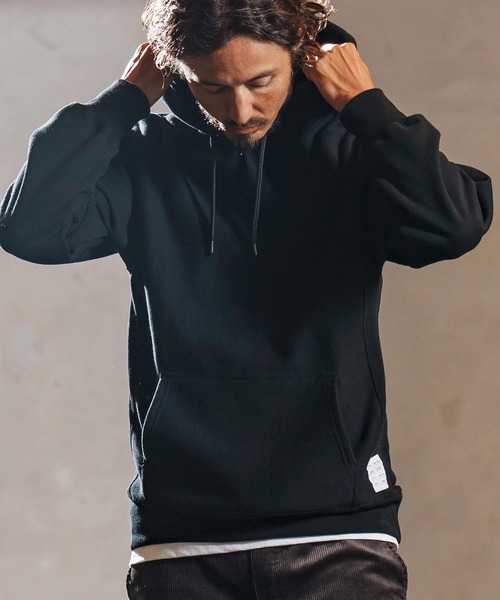 wjk reluxe(ダブルジェーケーリラックス)の「mpa3879-dense knit sweat parka パーカー(WR25W-23)(パーカー・メンズ・ブルー系その他/ブラック/トップグレー・XL/L/M/S)」の17枚目の写真