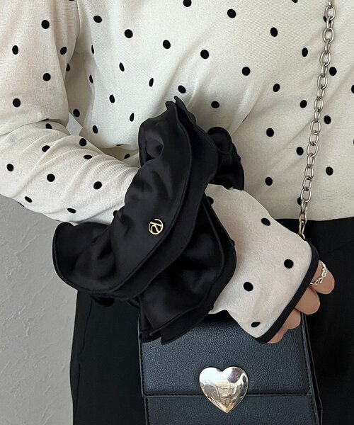 prose verse（プロズヴェール）の「サテンシュシュ（シュシュ・レディース・ブラック・FREE）」の6枚目の写真