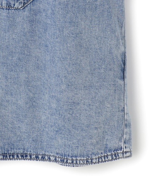 UNFILO（アンフィーロ）の「【UNFILO DENIM LIGHT】 クロップドシャツ（シャツ/ブラウス・レディース・ライトグレー系/スカイブルー系/サックスブルー系・SMALL/MEDIUM）」の19枚目の写真