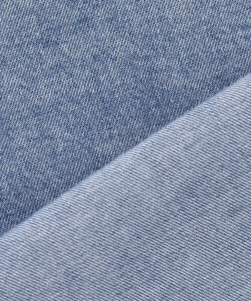 UNFILO（アンフィーロ）の「【UNFILO DENIM LIGHT】 クロップドシャツ（シャツ/ブラウス・レディース・ライトグレー系/スカイブルー系/サックスブルー系・SMALL/MEDIUM）」の21枚目の写真