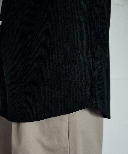 U.S. POLO ASSN.(ユーエスポロアッスン)の「別注U.S. POLO ASSN./ユーエスポロアッスン/ ワンポイント刺繍コーデュロイシャツ/オーバーサイズ(限定展開)(シャツ/ブラウス・メンズ・チャコールグレー/ブラック/ブラウン/ベージュ/ネイビー・SMALL/MEDIUM/LARGE)」の15枚目の写真