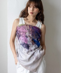 VitaFelice（ヴィータフェリーチェ）の「大判スカーフ マルチスカーフ ヴィンテージライク  バンダナ 花柄（バンダナ/スカーフ）」