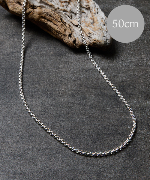 THEFT(セフト)の「THEFT セフト / AZUKI SILVER CHAIN NECKLACE シルバー925ロールチェーンネックレス 50cm(ネックレス・メンズ・シルバー・50cm)」の1枚目の写真