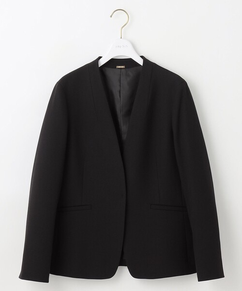 ANY SIS(エニィスィス)の「ビューティサーモ2WAYストレッチ ノーカラージャケット(ノーカラージャケット・レディース・ブラック系/ベージュ系/ネイビー系・X-SMALL)」の14枚目の写真