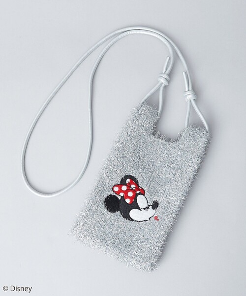 セール】【MICKEY(ミッキー) / 別注】 ラメニット ショルダーバッグ