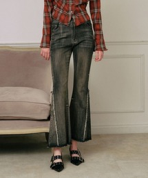 3.3 Field Trip | 3.3 Field Trip/フリンジヘムフレアデニム(デニムパンツ)