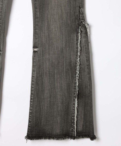 3.3 Field Trip (3.3フィールドトリップ)の「3.3 Field Trip/フリンジヘムフレアデニム(デニムパンツ・レディース・ブルー/ブラック・SMALL/MEDIUM)」の19枚目の写真