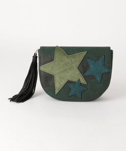 Another Edition(アナザーエディション)の「★★パッチワークスターショルダー/AE PTW STAR SHLD(ショルダーバッグ・レディース・ナチュラル/オリーブ・フリー)」の1枚目の写真