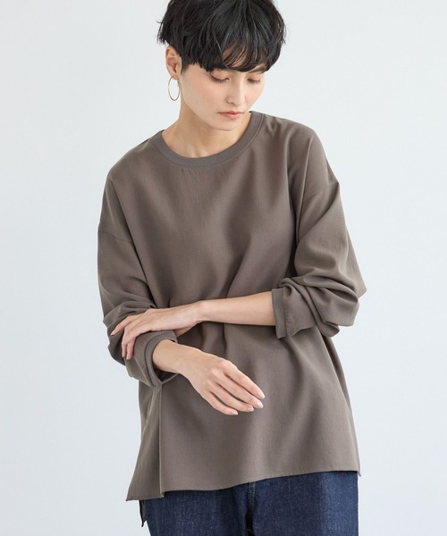 BARNYARDSTORM（バンヤードストーム）の「BARNYARDSTORM / ポプリンブラウスプルオーバー / JAPAN FABRIC【WEB限定カラー】【「BABALOG」チャンネルご紹介アイテム】（シャツ/ブラウス・レディース・ホワイト/ブラック/キャメル/チャコール・S/M）」の11枚目の写真