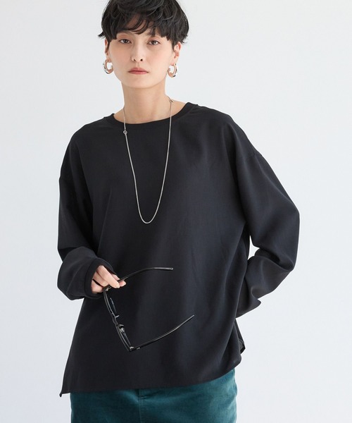 BARNYARDSTORM（バンヤードストーム）の「BARNYARDSTORM / ポプリンブラウスプルオーバー / JAPAN FABRIC【WEB限定カラー】【「BABALOG」チャンネルご紹介アイテム】（シャツ/ブラウス・レディース・ホワイト/ブラック/キャメル/チャコール・S/M）」の14枚目の写真