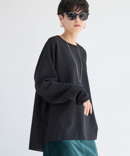 BARNYARDSTORM（バンヤードストーム）の「BARNYARDSTORM / ポプリンブラウスプルオーバー / JAPAN FABRIC【WEB限定カラー】【「BABALOG」チャンネルご紹介アイテム】（シャツ/ブラウス・レディース・ホワイト/ブラック/キャメル/チャコール・S/M）」の21枚目の写真