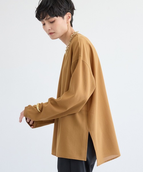 BARNYARDSTORM（バンヤードストーム）の「BARNYARDSTORM / ポプリンブラウスプルオーバー / JAPAN FABRIC【WEB限定カラー】【「BABALOG」チャンネルご紹介アイテム】（シャツ/ブラウス・レディース・ホワイト/ブラック/キャメル/チャコール・S/M）」の17枚目の写真