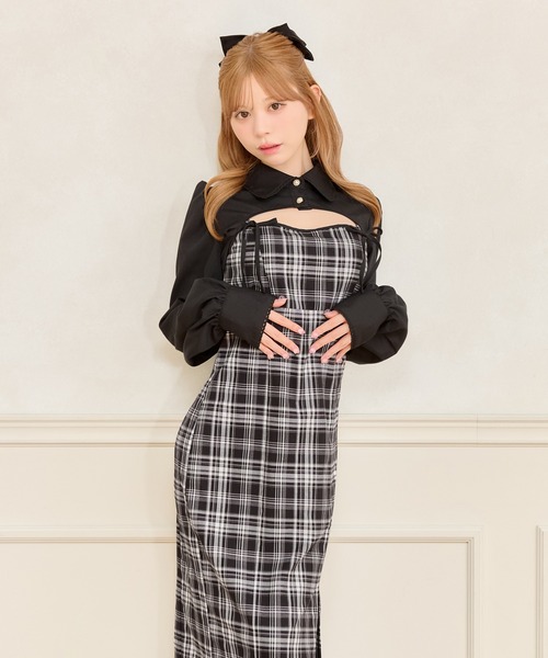 apres jour(アプレジュール)の「【SET着用可能】ロングスリーブボレロブラウス(シャツ/ブラウス・レディース・ブラック/ブラック系その他/ホワイト・X-LARGE/フリー)」の13枚目の写真