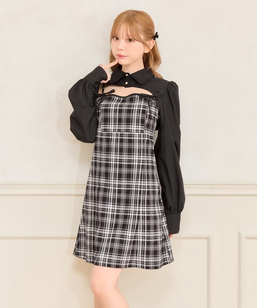 apres jour(アプレジュール)の「【SET着用可能】ロングスリーブボレロブラウス(シャツ/ブラウス・レディース・ブラック/ブラック系その他/ホワイト・X-LARGE/フリー)」の10枚目の写真